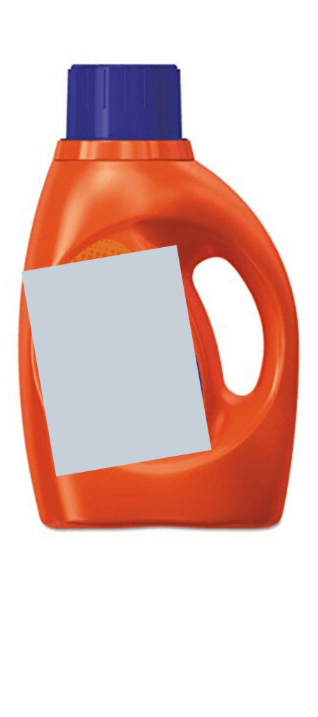 Laundry Detergent Bottle for used Syringe disposal